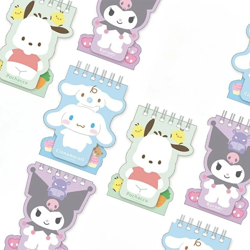 

Kawaii Hello Kitty Notebook Cute Cartoon Coil Upright Notebook Office Desktop Accessories Women Supplies Student Gifts Wholesale