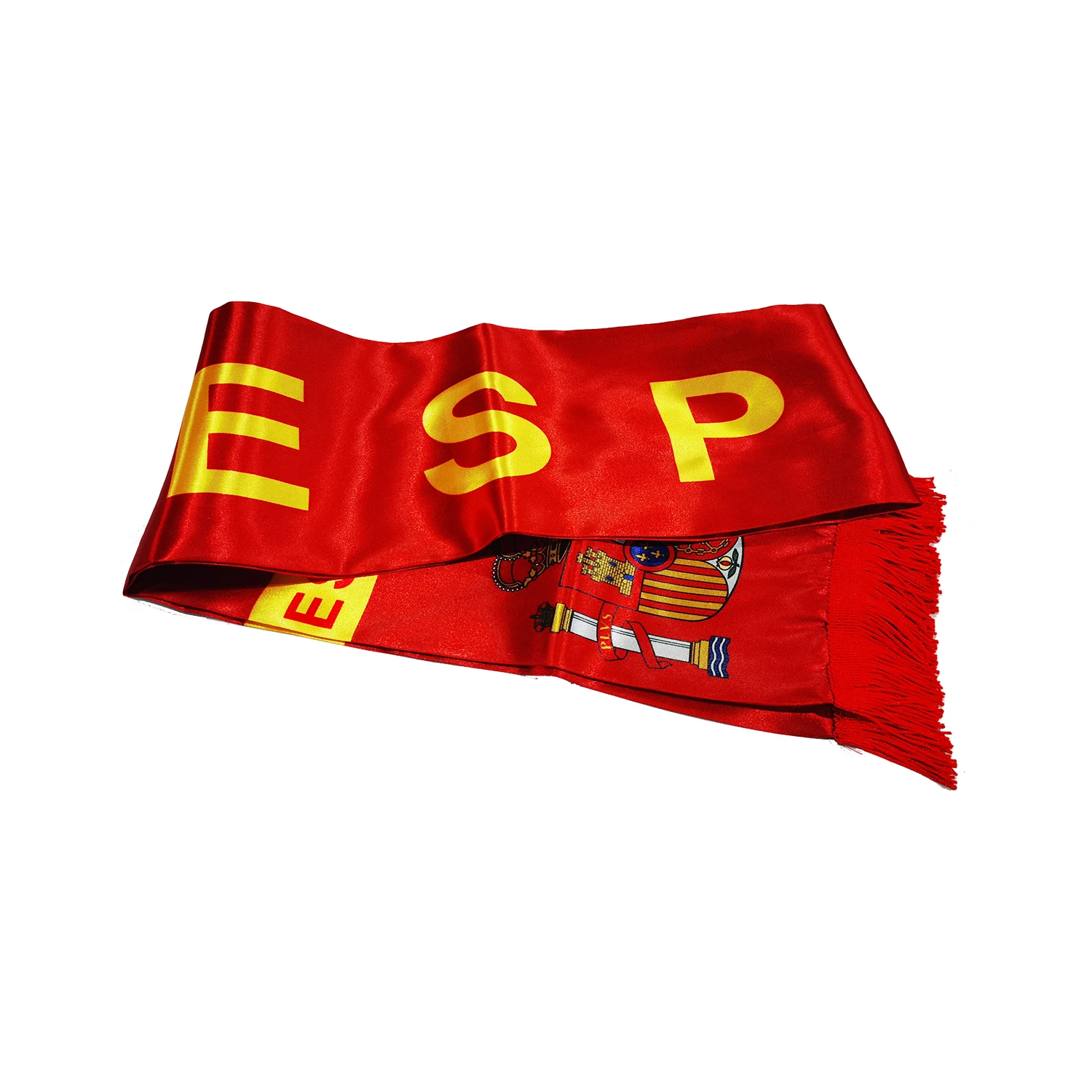 15x150cm Double Side Printing Satin Football Soccer Fans Spain Scarf flags banner