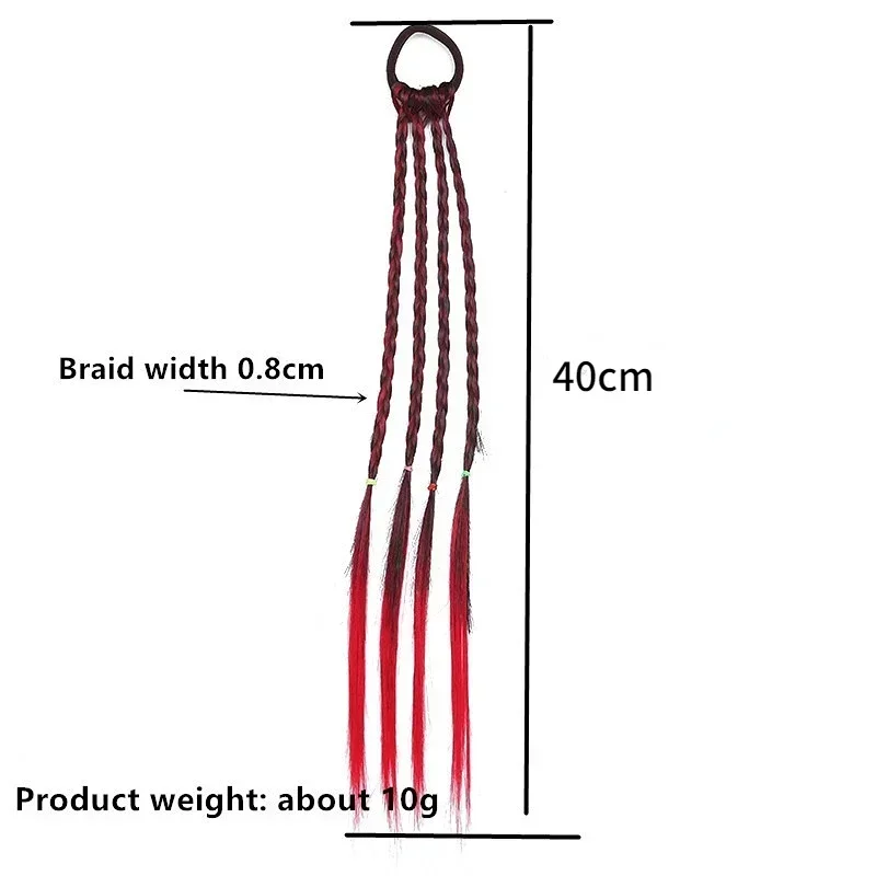 Детские повязки для волос радужного плетения, модные украшения для хвоста с градиентом, детские головные уборы для девочек