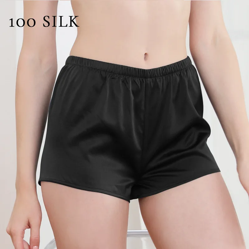 

Женские шорты-боксеры из 100% натурального шелка тутового шелкопряда, бесшовные, с защитой от просвечивания, удобные, с эластичным поясом