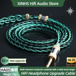 XINHS HA05 Magic City Multi-Element HiFi Headphone Upgrade Cable 2PIN MMCX Modular Audio Cable for CCA Polaris Davinci Cantor