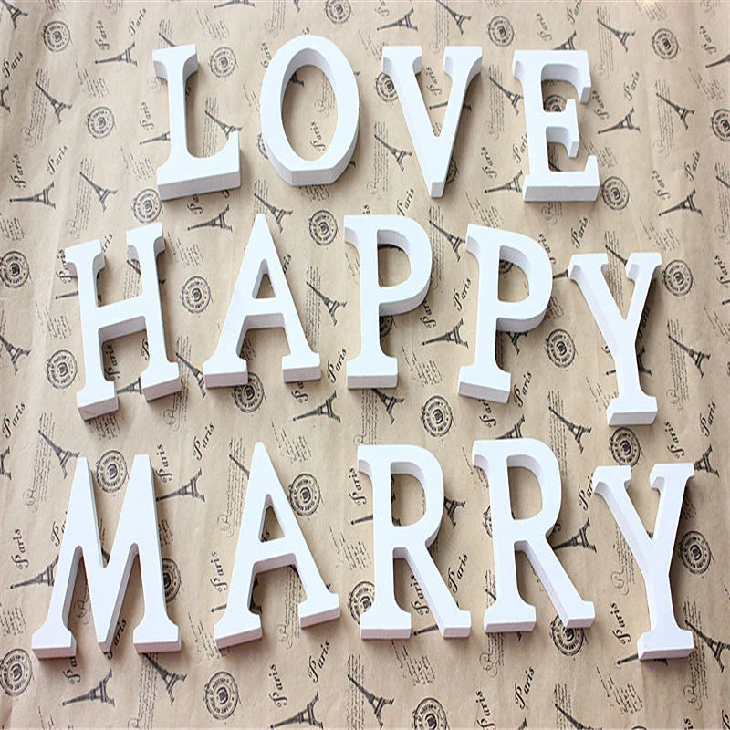 1Pc 8cm Holz Buchstaben Alphabet Wort Name Design Kunst Handwerk Dekorative Buchstaben & Zahlen DIY Geburtstag Hochzeit Schlafzimmer wohnkultur