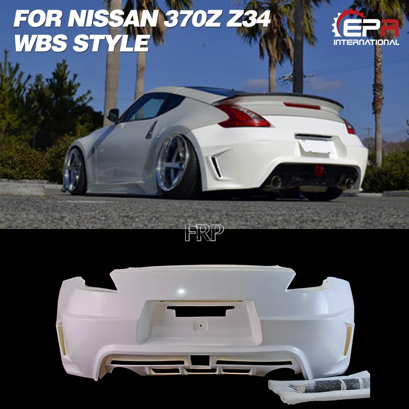 

For 2009-2021 Nissan 370Z Z34 WBS Style FRP Rear Bumper OEM Fit