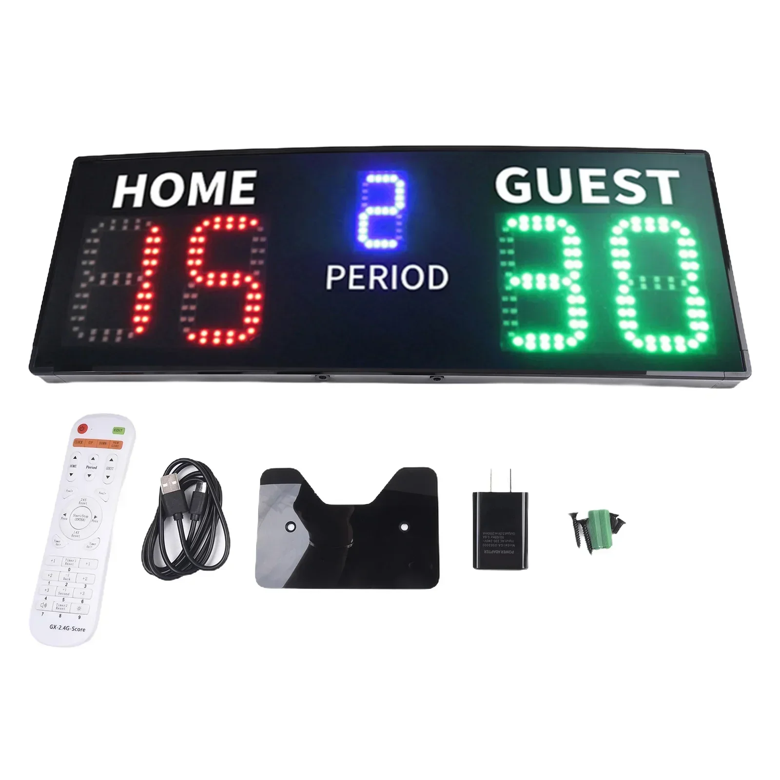 

Professional-Grade Electronic Score Display 3000CD Brightness 21M Visibility 90DB Buzzer Portable LED Scoreboard Tennis Pingpong