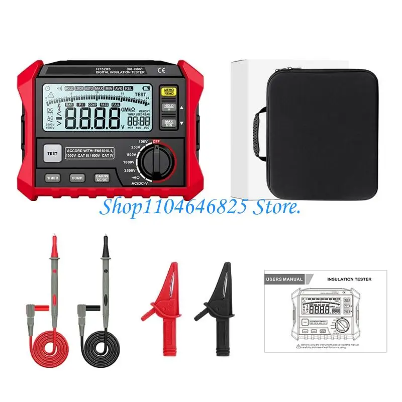 Insulation Resistance Meter for HVAC Motor Cable Equipment Service Inspection