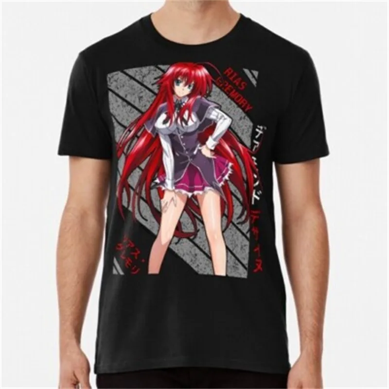 

High School DxD Rias Gremory Tee Merch T-shirts Cosplay Women Men Fashion Casual Crewneck Short Sleeve Streetwear T-shirt Gift