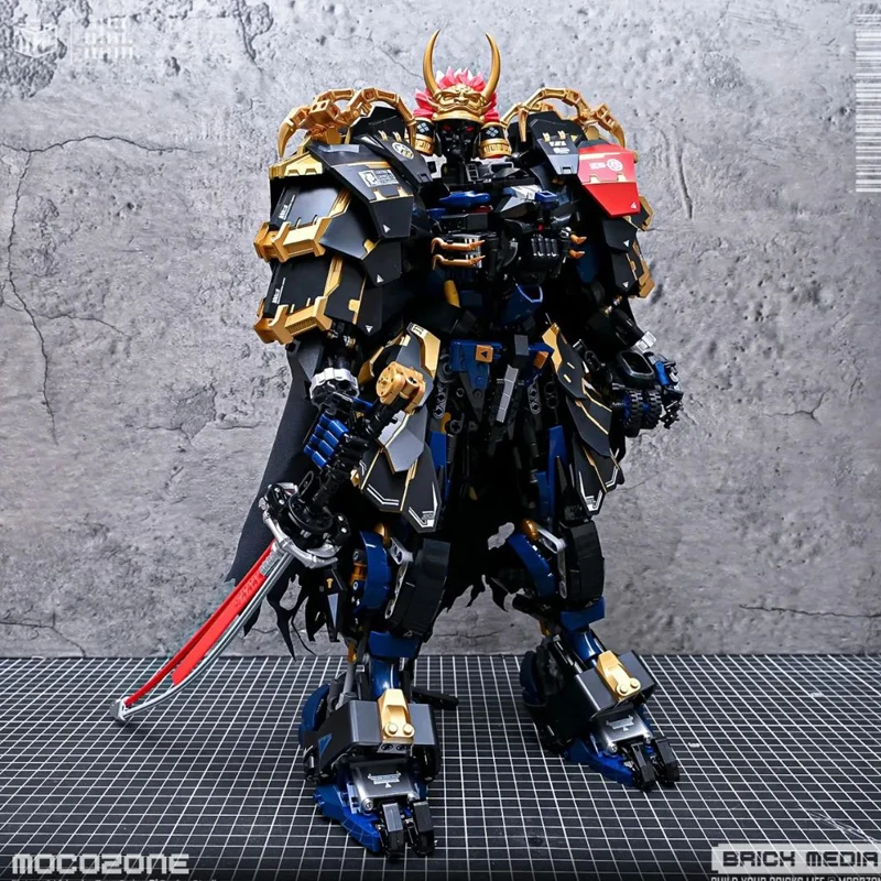 IN STOCK MOC Tiger of Kai Mecha Building Blocks Model Japanese Samurai Bricks Assembling Toys for Children Birthday Gift Set