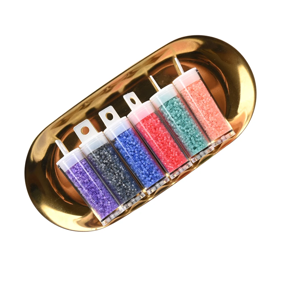 10Grams 11/0 Cylinder Glass Beads Bundle Translucent 1.6mm Japan Beads for Craft Jewelry Making