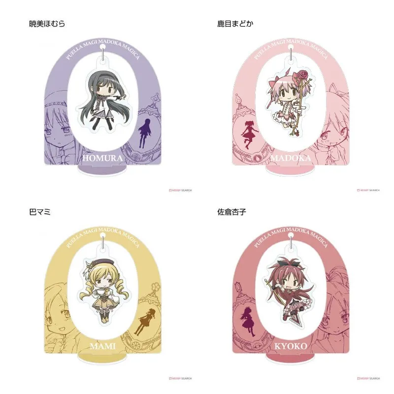 Puella Magi Madoka Magica Anime Figures Akemi Homura Miki Sayaka Acrylic Stands Kaname Madoka Decor Model Toy Fans Birthday Gift