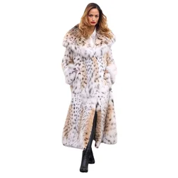 New Women's Imitation Bobcat Fur Coat Spring And Autumn Comfortable Warm Imitation Fur Coat