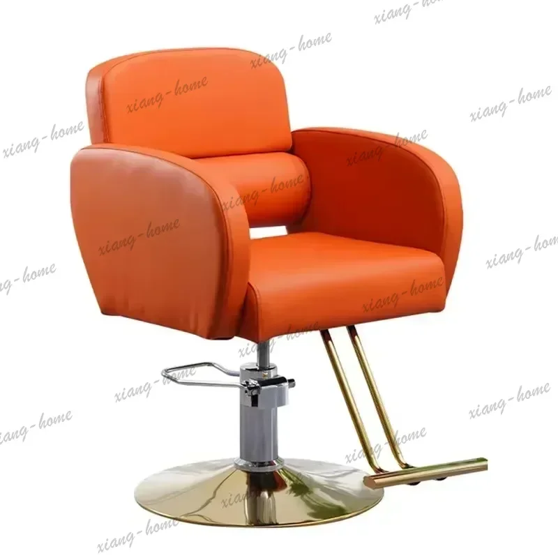 Factory Direct Luxury Elegant Barber Chair Black Aesthetic Fashionable Modern Chair Stylish Comfy Cadeira De Salão De Cabeleirei