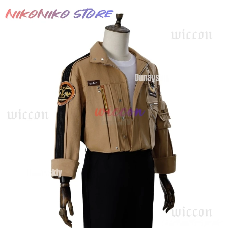 

Love and Deepspace Caleb 코스프레 Costume Wig Brown Flying Jacket Supersonic Uniforms Halloween Party Women Men Carnival Outfit