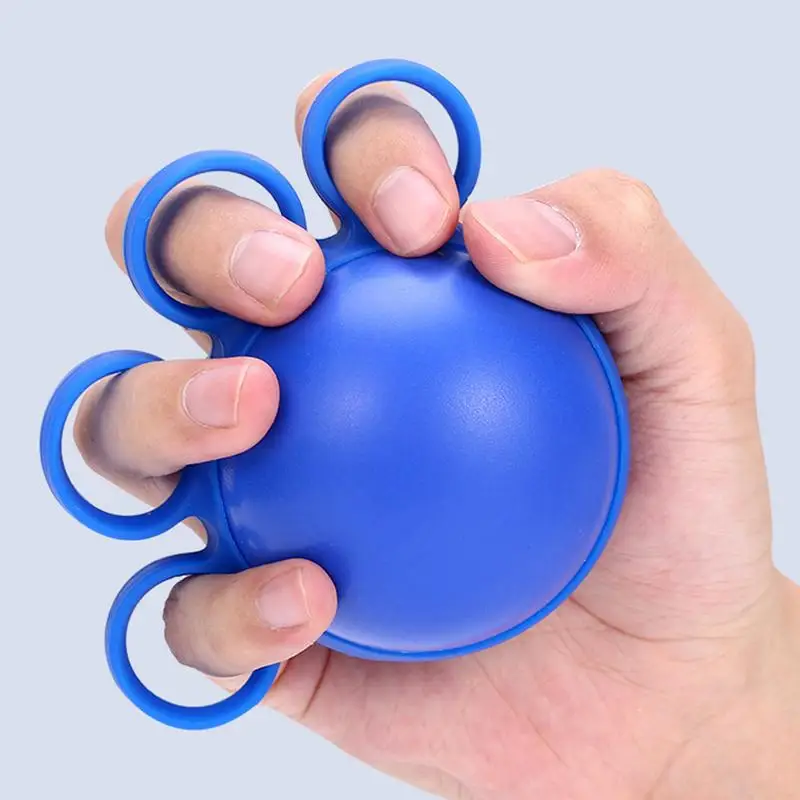 Grip Ball For Hand Strength Finger Exerciser Finger Stretcher For Yoga Athletes Musicians Hand Grip Exerciser Squeeze Stress