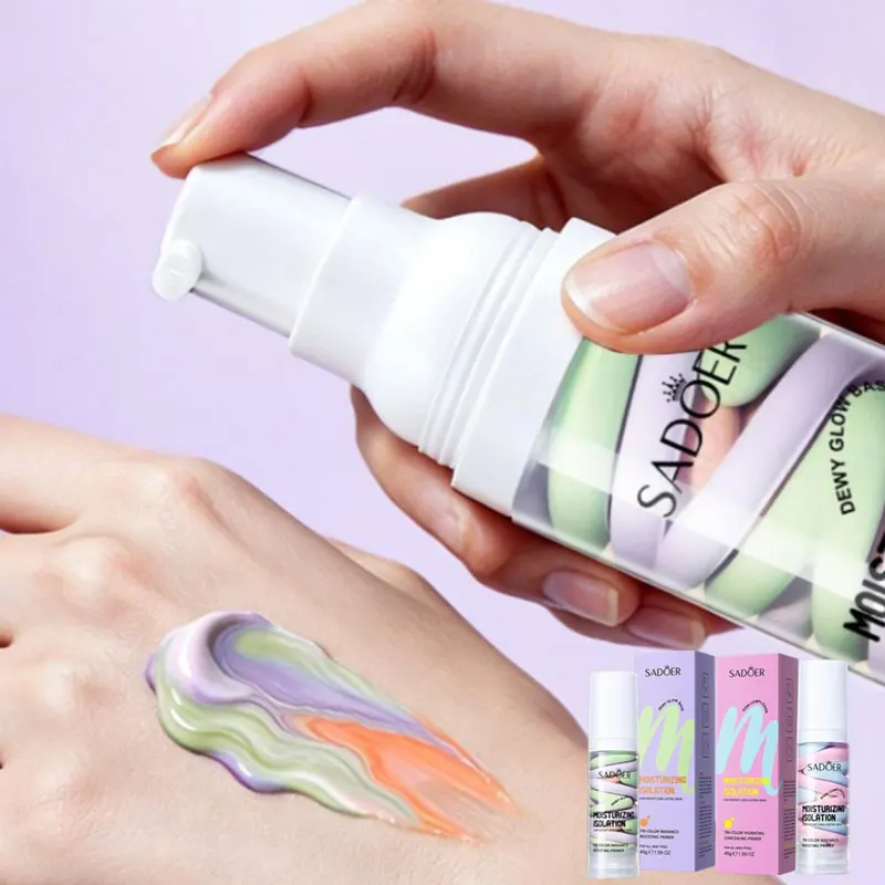 Isolation Primer Face Makeup Primer Moisturizing Concealer Long-Lasting Skin Tone Correcting Cream Facial Makeup Base Cream