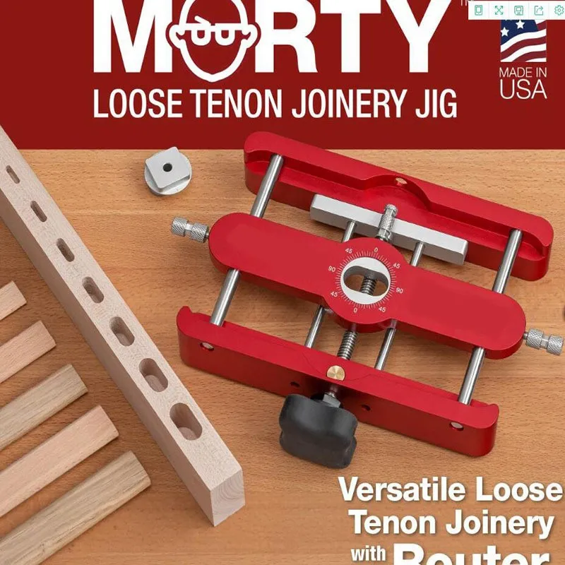 

All Metal Precision Mortising Jig Loose Tenon Joinery Jig Punch Locator Doweling Jig Connector Fastener Woodworking Tool