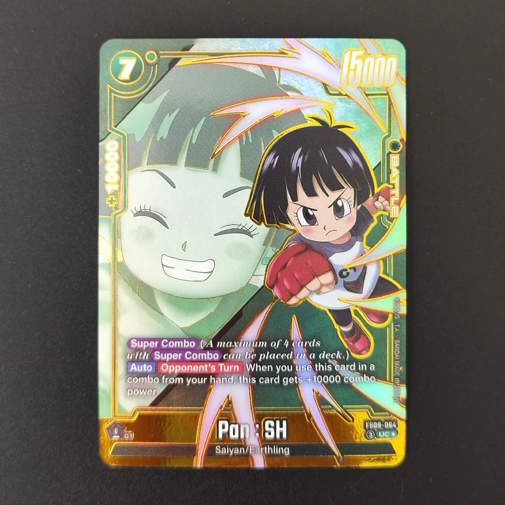 DIY Proxy Dragon Ball English Android 17 Pan SH Trunks GT Golden Frieza BR Paikuhan FB09 Alternate Art Game Collection Card Toy view 4