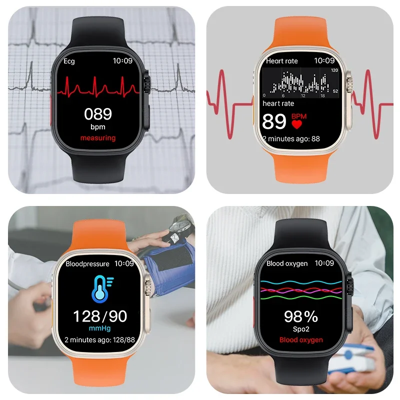 LIGE صندوق أعمى ساعة ذكية 1 قطعة ساعة واحدة للنساء بلوتوث دعوة مراقبة الصحة درجة حرارة الجسم الساعات الرياضية Smartwatch