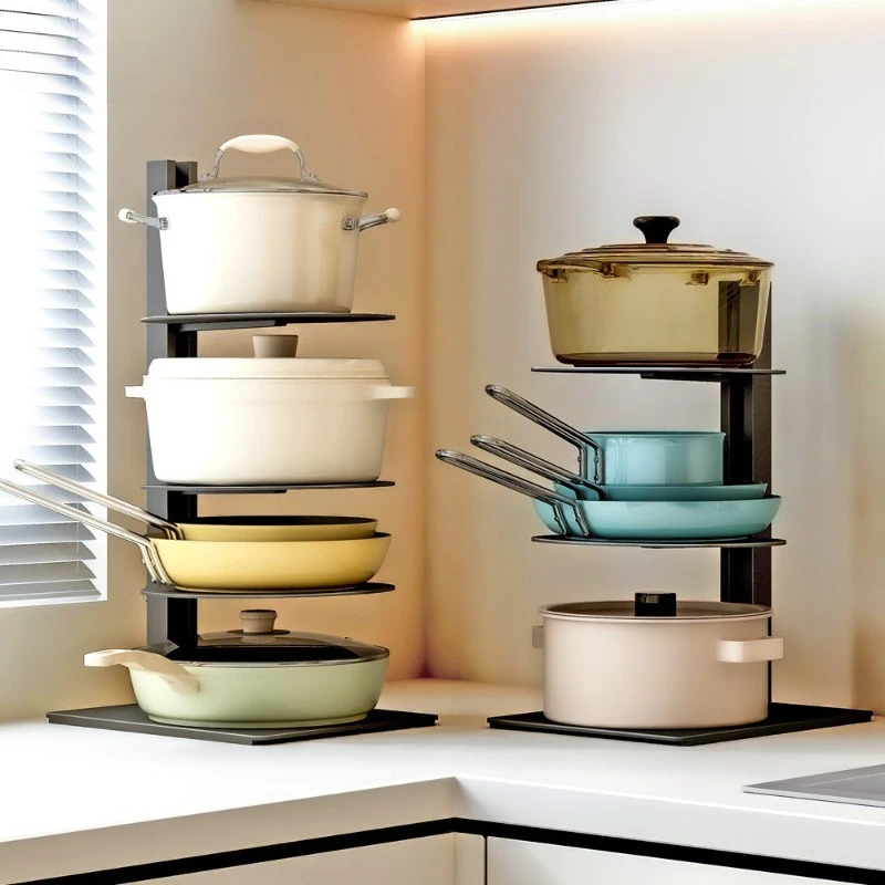 

Kitchen shelves, pot storage racks, multi-layer cabinets inside cabinets