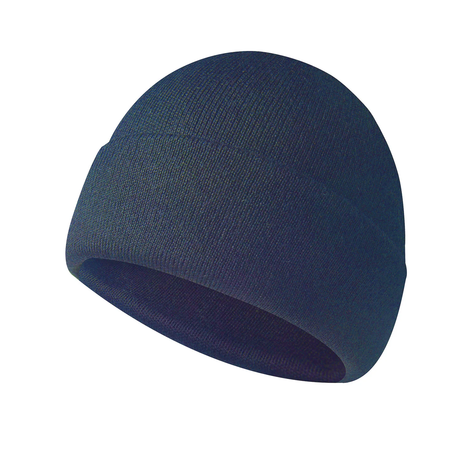 Wool blend yarn knitted inner layer with velvet outdoor keepwarm thickened hat