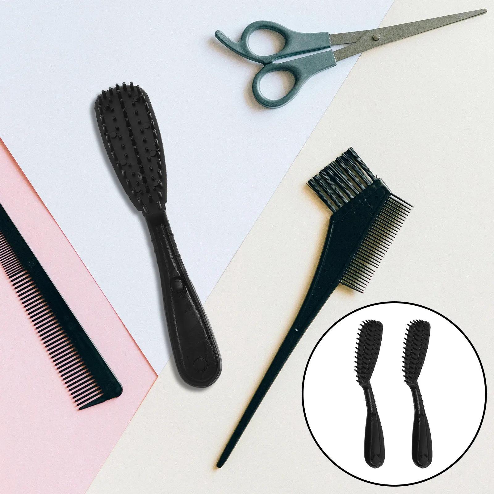12Pcs Hair Dye Brush and Comb Salon Hair Coloring Dyeing Tools Kit for Women Color Application Plastic Comb