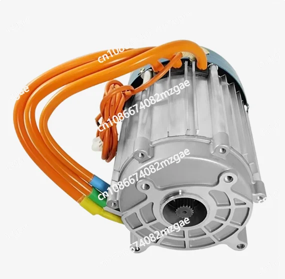 Electric tricycle motor high power 60V oblique four-hole 3000W DC brushless motor 18-tooth permanent magnet synchronization