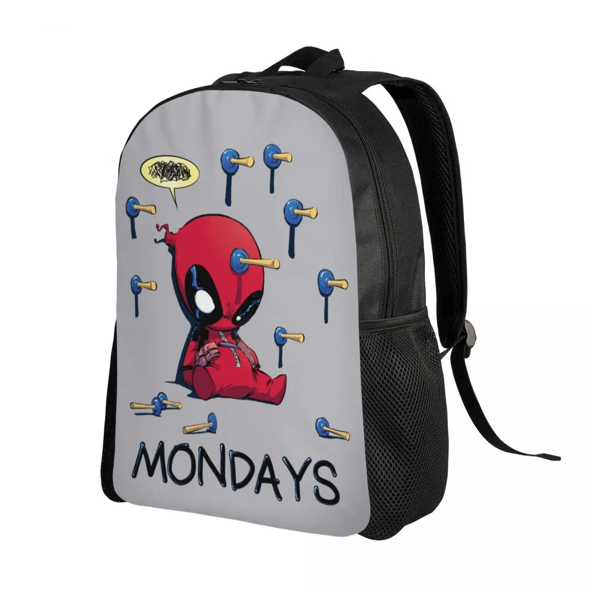 Custom Deadpool I Hate Mondays Travel Backpack Women Men School Computer Bookbag College Student Daypack Bags