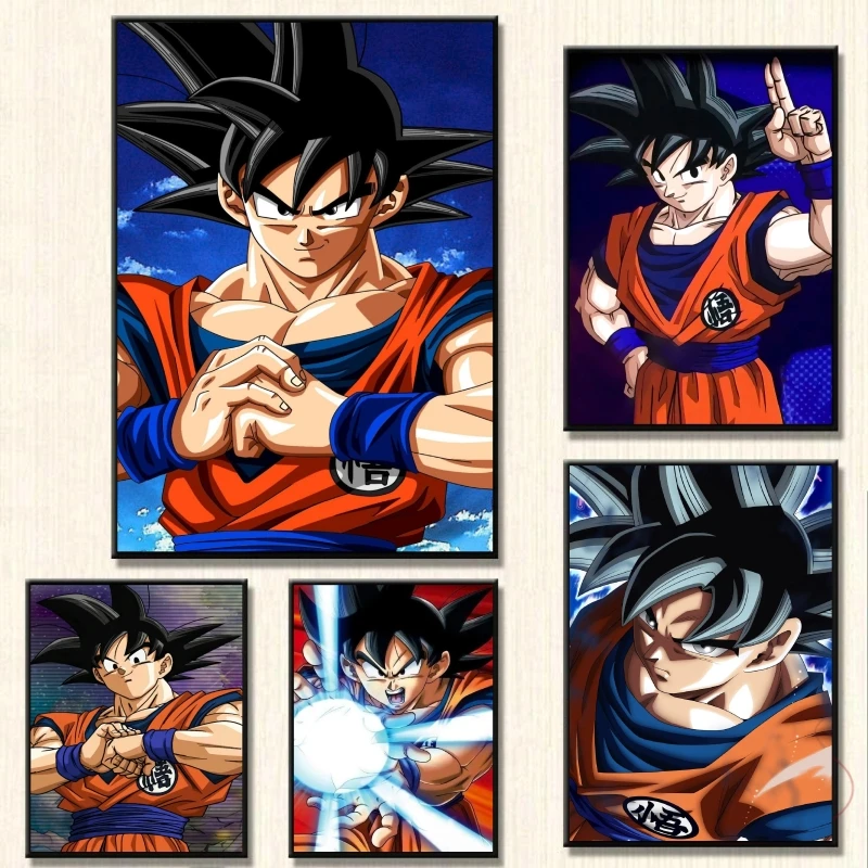 

Japanese Classic Anime Dragon Ball Goku Kakarot Modular Prints Aesthetic Poster Wall Decoration Gifts Comics Pictures Hanging