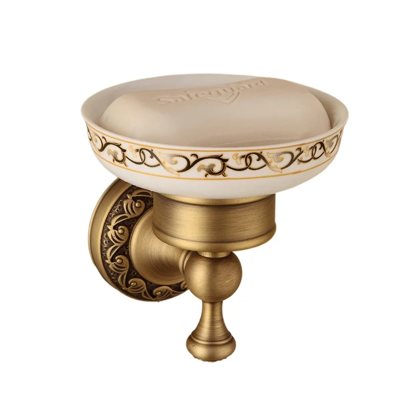 

Retro carved soap dish bathroom drain soap box rack personalized household toilet soap rack