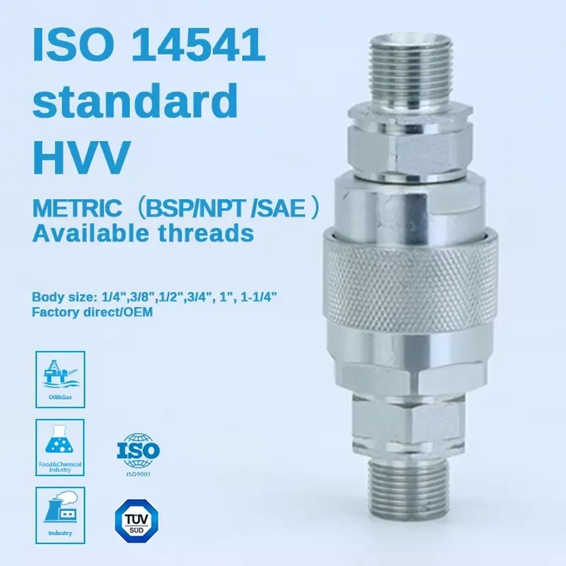 for ISO14541 High Carbon Steel Screw Type BSP Thread Quick Disconnect Coupling Set Durable Transportation Equipment Fittings