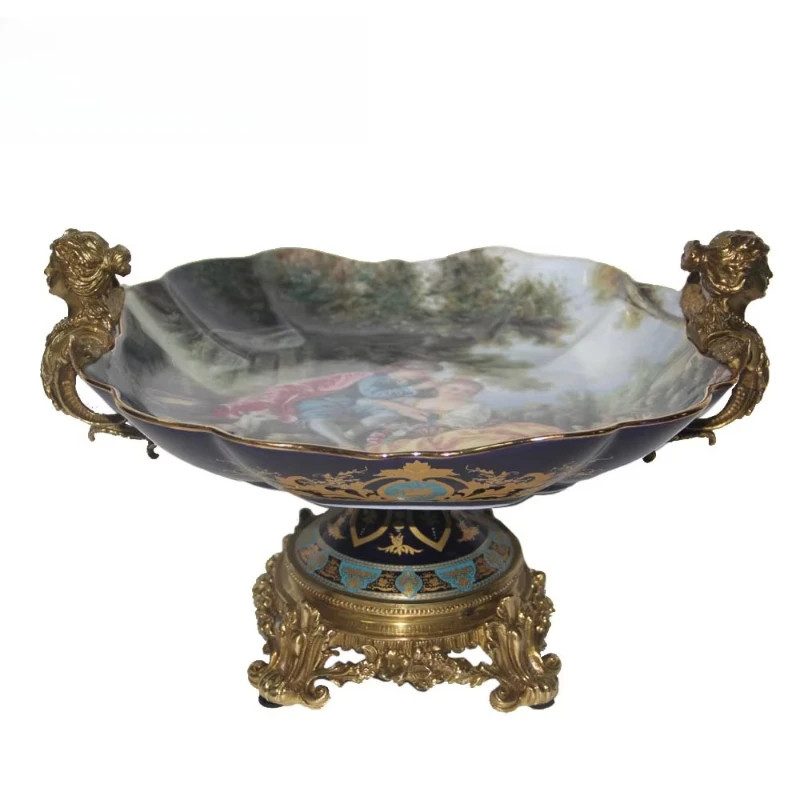 

Art Exquisite Cabinet Dining Table Items Ornament Square Fruit Platter Exquisite Square Fruit Platter Home Decoration