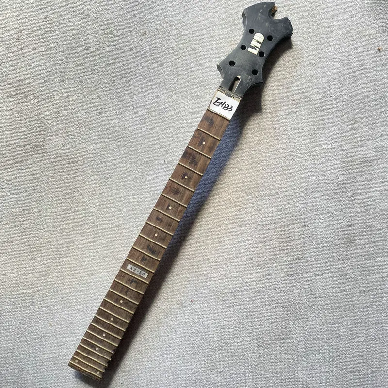 EN133 Genuine ESP Electric Guitar LTD AX-50 Unfinished 6 String Guitar Neck with Damages Cracks 24 Frets Maple+Rosewood DIY