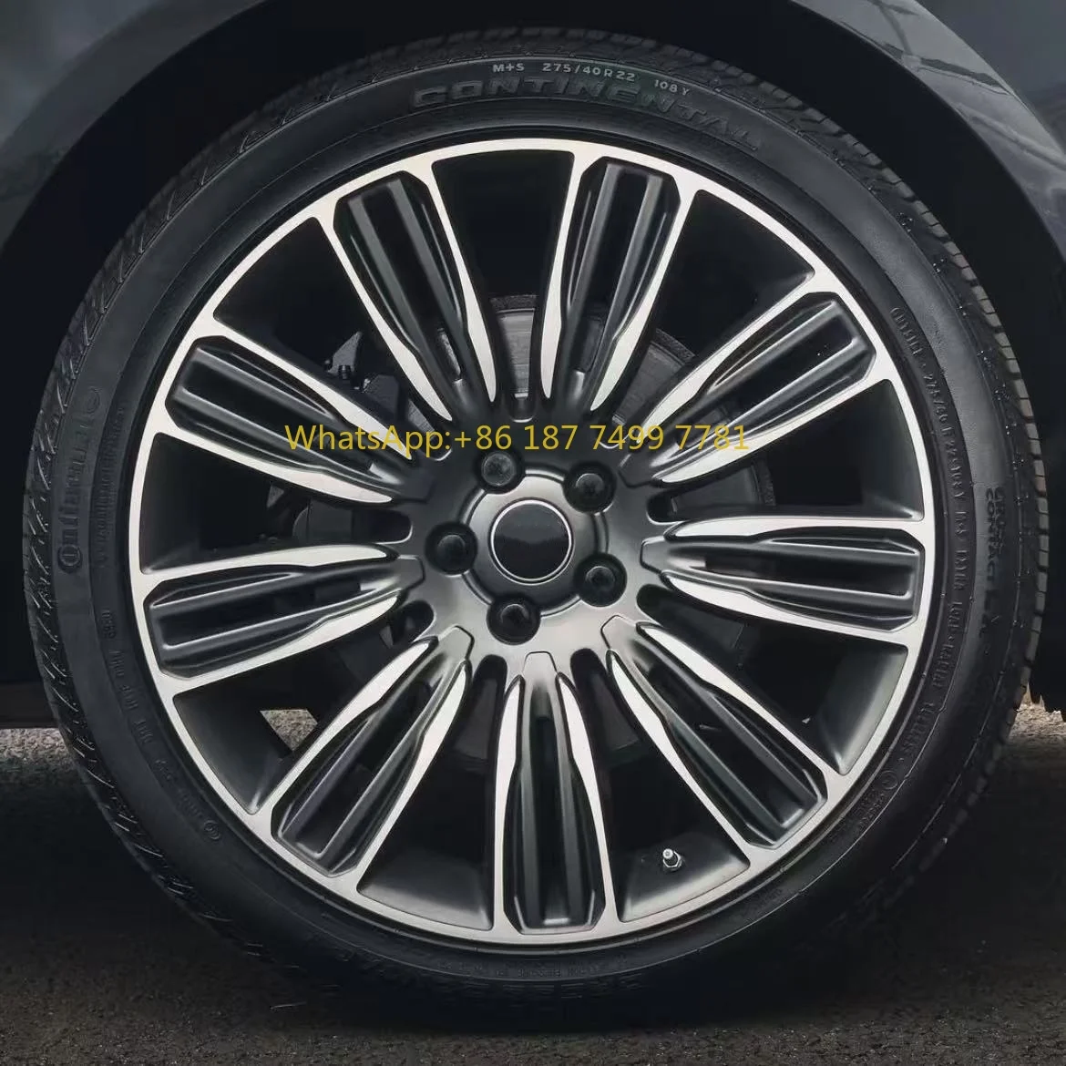 

Новое многоспицевое кованое колесо из алюминиевого сплава с черной отделкой для Evoque Discovery 20 21 22