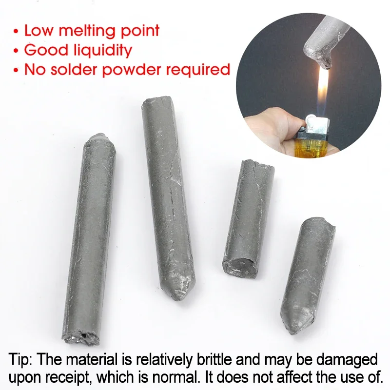 Low Temperature Easy Melt Welding Rods for Copper Iron Stainless Steel Soldering Aluminum Repairing Holes Solder Rod Agent Kits