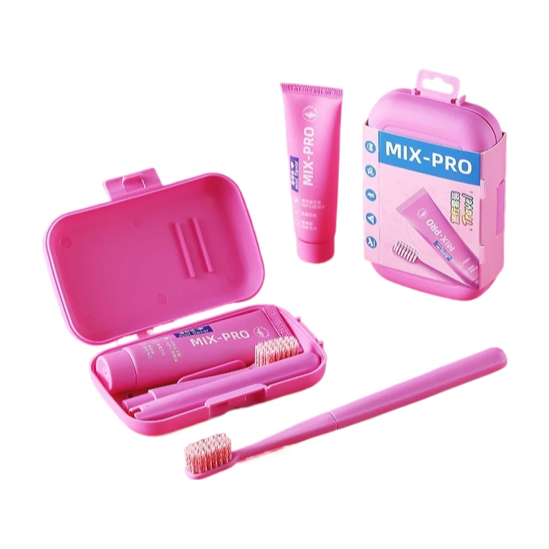 10 Sets Portable Toothbrush Set Travel Camping Wash Bag Outdoor Dental Cleaning Care Tool Detachable Toothbrush