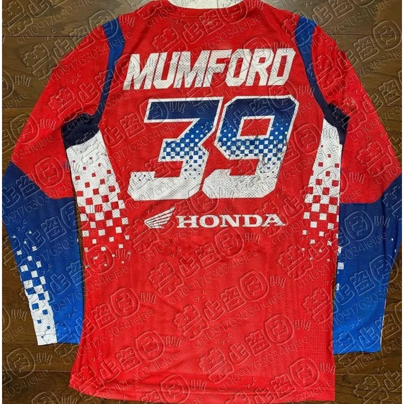 

Мужская летняя футболка с длинным рукавом Honda, автомобильная брендовая спортивная мотоциклетная гоночная быстросохнущая подростковая повседневная мода ​