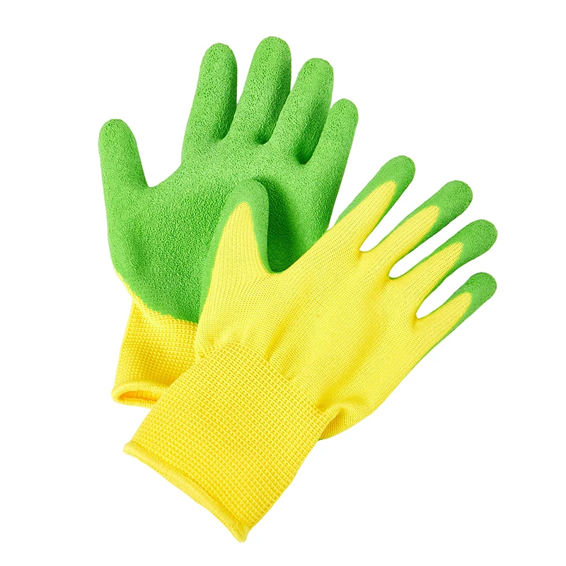 1Pair Anti Bite Cut Collect  Handwork Protective Gloves Breathable Children Gardening Gloves Durable Waterproof Gloves