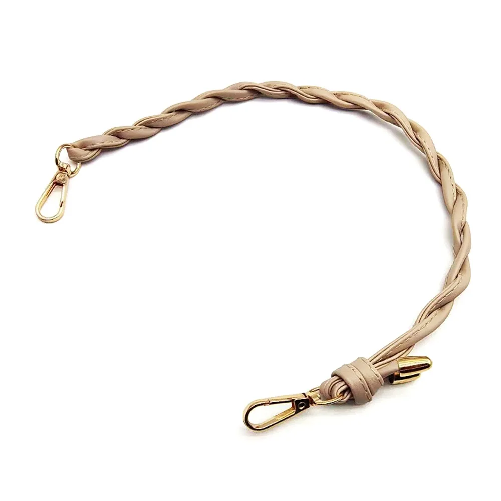 2pcs Hot PU Leather Shoulder Bag Strap Braided Rope Replacement Purse Belt Durable Replacable Bag Strap DIY Replacement