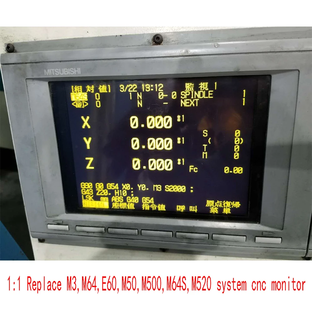 9 Inch BM09DF MDT962B FCUA-CT100 LCD Display Replace For Mitsubishi E64 M64 M300 M500 M520 M64S CNC System CRT Monitor