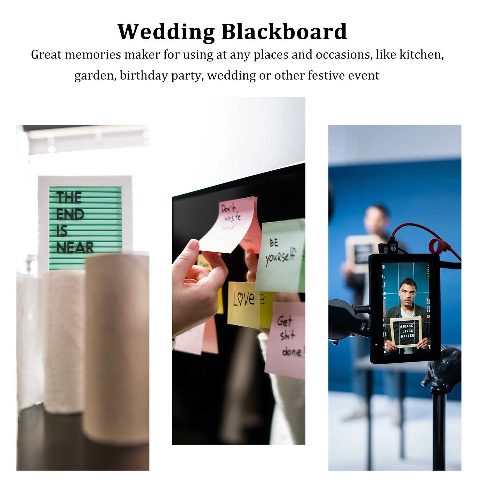 

6pcs Small Blackboard Sign Creative Chalkboards For Kitchen Garden Wedding Party Memo Board Reusable Acrylic Writing Board Home
