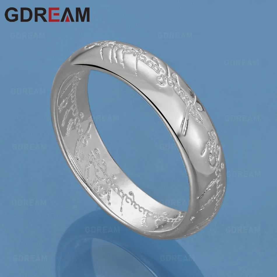 

GDREAM 925 Sterling Silver Letter Print Ring - A Unique And Versatile Gift For Women, Perfect For Any Occasion Or Event.