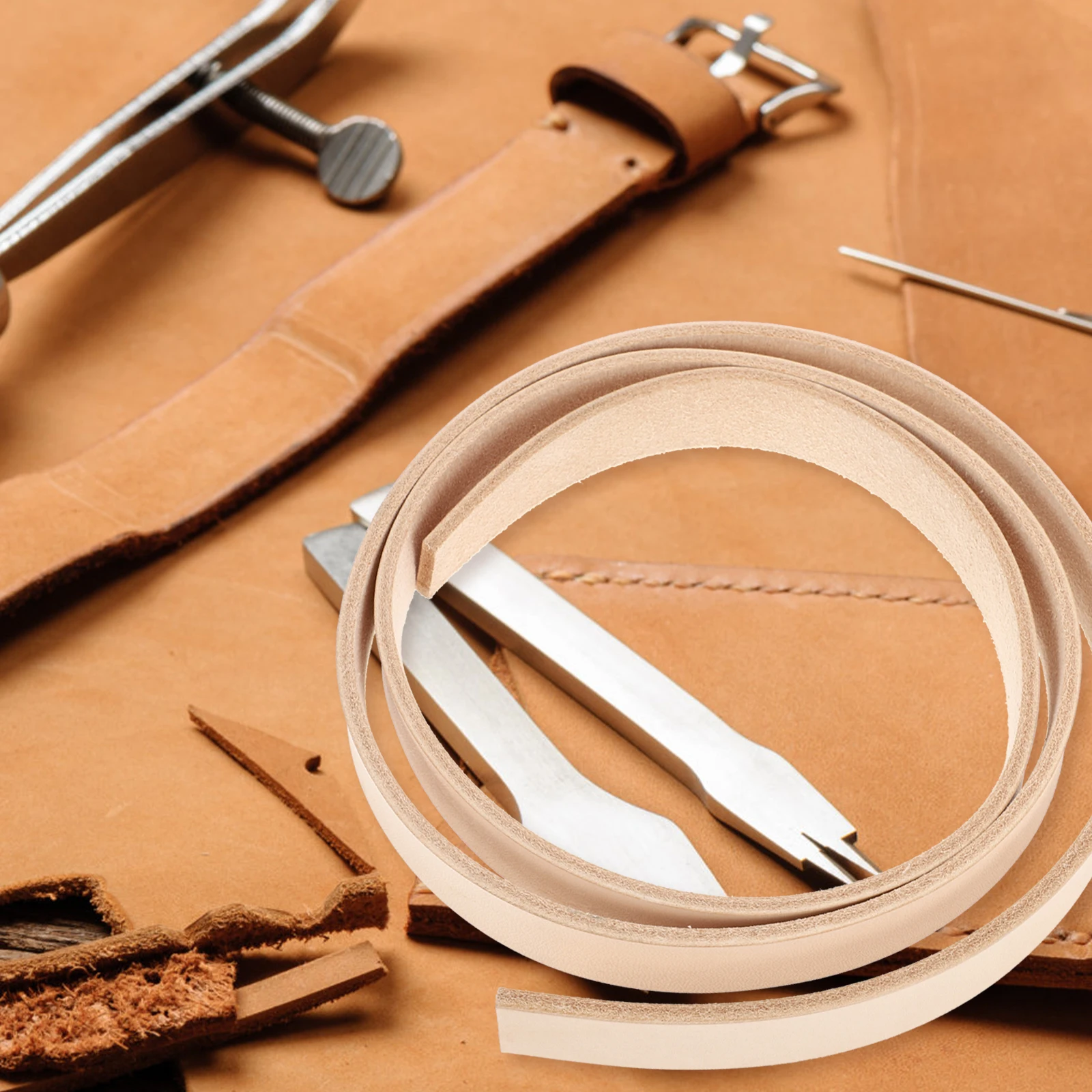 

Semi-Finished Strips DIY Waistbelt Durable Practical Crafts Material DIY Belt Crafts Making Material