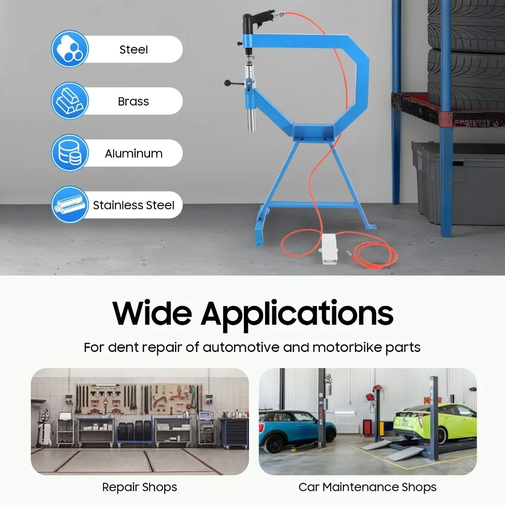 Pneumatischer Hobelhammer, 4" Hobelhammer-Biegemaschine 875-1350 U/min 1/2/3" Blechformmaschine in Ambossgröße