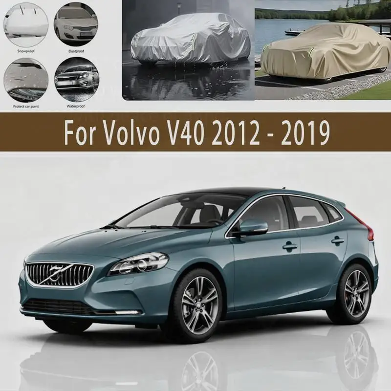 

For Outdoor Protection Waterproof Full for Volvo V40 2012 2019 Dustproof Sunshade Exterior Accessories Car Covers