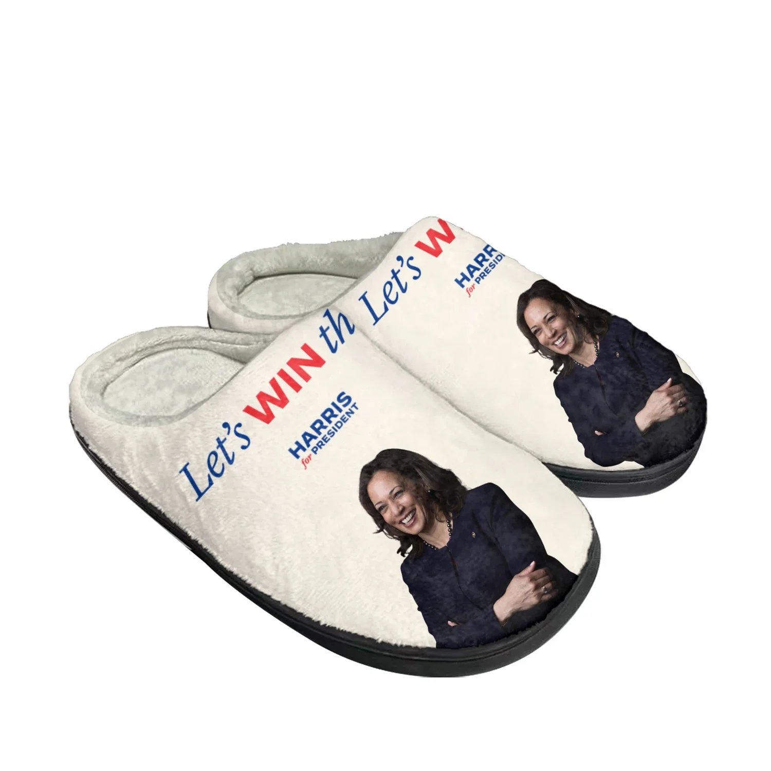 

Kamala Devi Harris 2024 I'm Speaking Joe Biden Home Cotton Slippers Mens Womens Plush Bedroom Keep Warm Indoor Customized Shoe