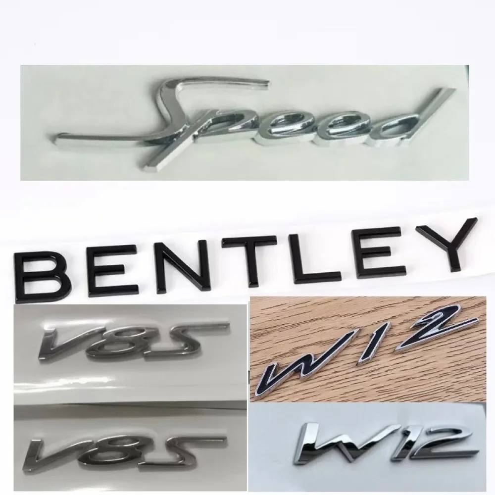 1PCS for Bentley Continental Flying Bentayga Mulsanne Car the trunk sticker speed W12 V8 V8S logo emblem badge sticker