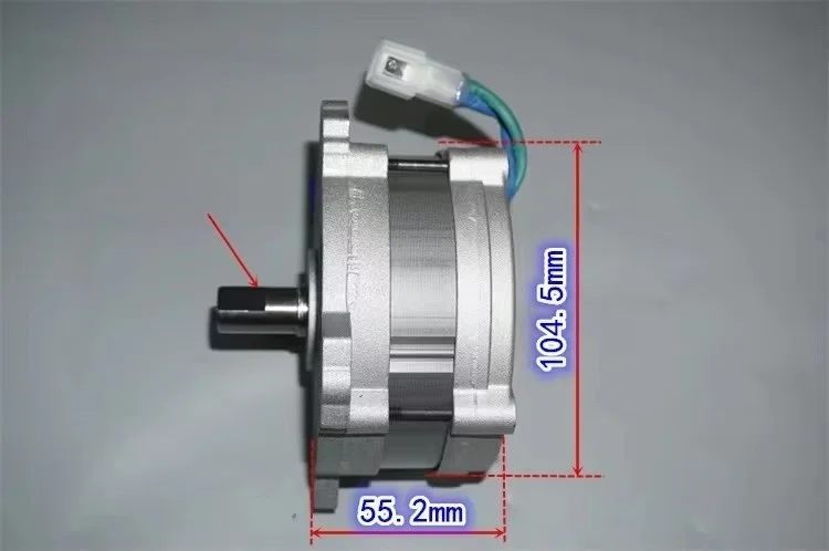 12V24V36V Neodym Starker Magnetischer Hochleistungs-Bürstenloser Motor 40V550W Hochdrehmoment Bürstenloser Mechanischer Leistungsmotor