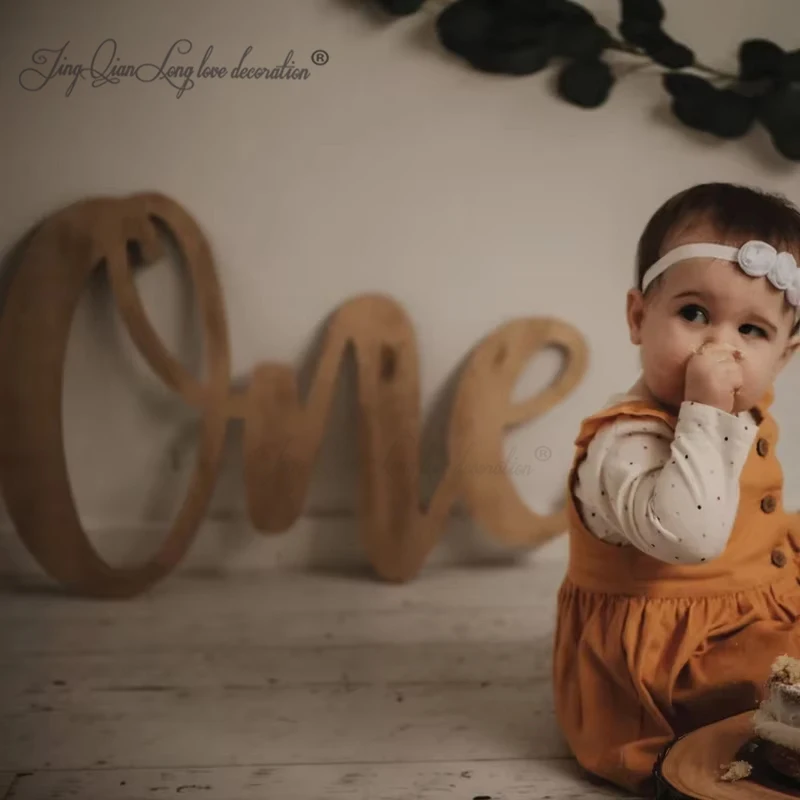 Custom One Sign Photo Prop for First Birthday, Wooden Number Sign, First Birthday Photo Shoot, One Sign, First Birthday
