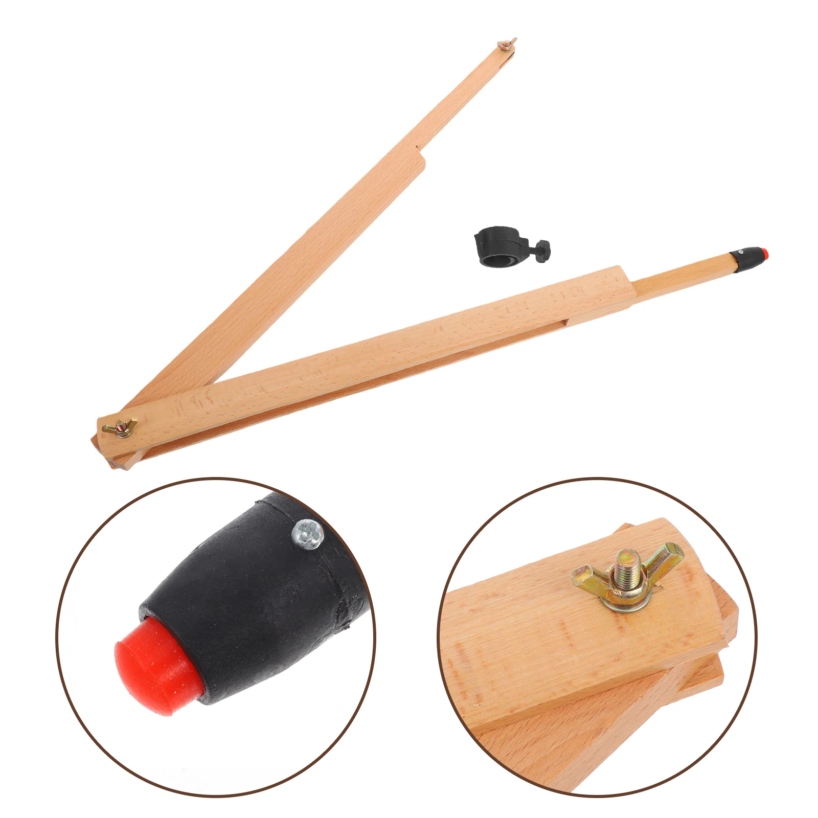 Multifunctional Teaching Compass Whiteboard Clip Chalk Holder Math Geometry Drawing Tool For Classroom Outdoor Use