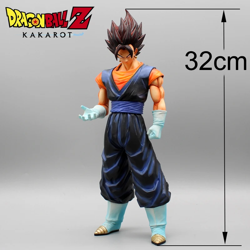 32cm Dragon Ball Figures Vegeta Complex Potara Earrings Vegetto Super Saiyan Goku Pvc Statue Model Collection Doll Toys Gift