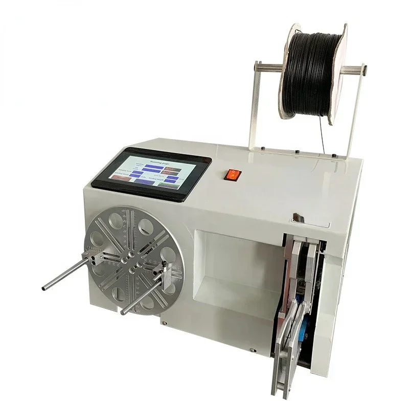 Automatic Adjustable Usb Cable Coil Binding Cable Coiling Winding And Tying Wire Machinecheap And Fine